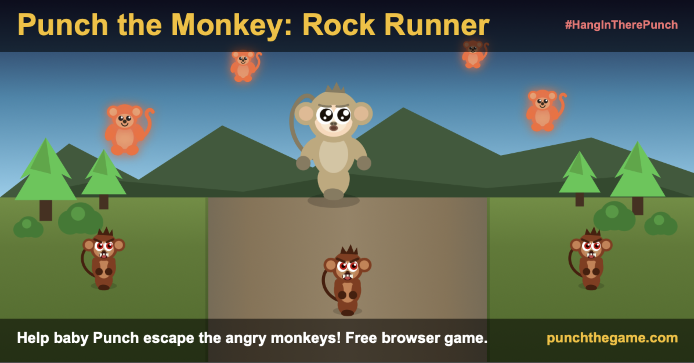 Punch, the Monkey - Free Browser Game | Help Baby Punch Escape!